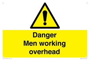 danger men working overhead